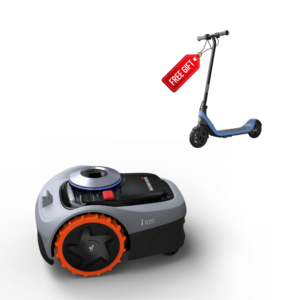 segway navimow robotic lawn mower i105 gray with free garage or c2 pro