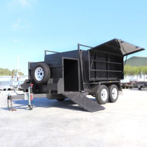 8×5 tandem axle one piece gardening trailer for sale in melbourne