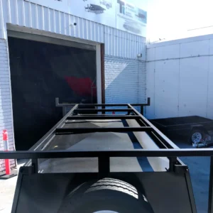 8×5 tandem axle one piece tradesman tradie top trailer | 900mm toolbox top | rear lift up door