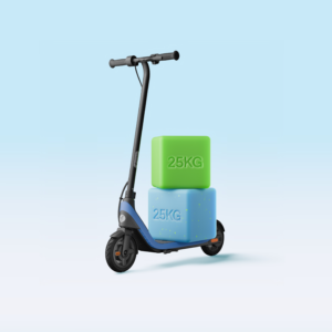 c2 lite segway electric kickscooter (blue)