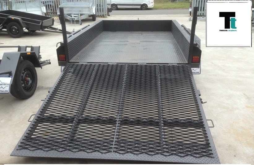 10×6 tandem plant trailer – drop down platform ramp – hd full checker plate 10×6 tandem plant trailer – drop down platform ramp – hd full checker plate