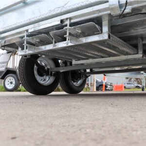 8×5 australian galvanised heavy duty cage trailer with 2ft cage 7ft slide under ramps for sale australian made trailer