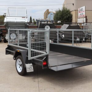 8×5 commercial heavy duty single axle cage trailer | 2 ft (600mm) cage | for sale melbourne