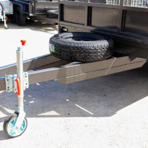 10×5 tandem axle flat top trailer with front headboard for sale