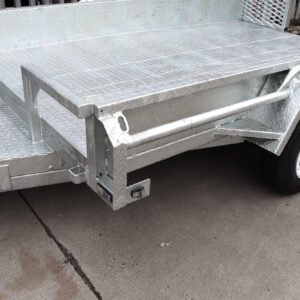 10×6 australian galvanised tandem plant trailer deluxe heavy duty – 2x drop down ramps on special