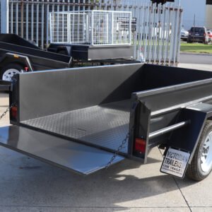 6×4 domestic heavy duty box trailer for sale with 18 inches high sides