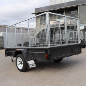 8×5 commercial heavy duty single axle cage trailer | 3 ft (900mm) cage | for sale melbourne