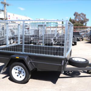 7×5 single axle box trailer 3 ft cage – commercial heavy duty cage trailer for sale in melbourne victoria