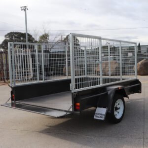 8×5 commercial heavy duty single axle cage trailer | 3 ft (900mm) cage | for sale melbourne