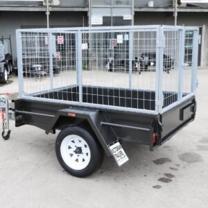 6×4 medium duty checker plate floor cage trailer | 3ft cage trailer for sale in melbourne
