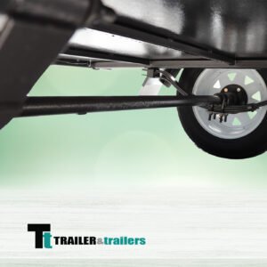 6×4 single axle domestic heavy duty | checker plate floor | drop front | trailer for sale