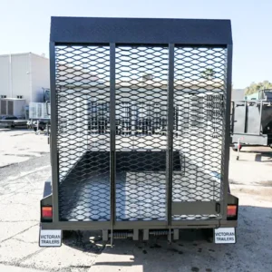 7×5 single axle box trailer 5ft grid mesh rear ramp | 3 ft cage | 1000kg gvm commercial heavy duty cage trailer for sale in melbourne victoria