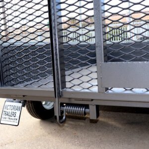 8×5 heavy duty tandem cage trailer | 3 ft galvanised cage | 1 piece grid mesh