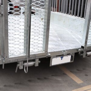 10×6 australian galvanised tandem plant trailer deluxe heavy duty – 2x drop down ramps on special