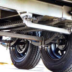 8×5 tandem axle gardening trailer with hydraulic tipper | enclosed mower box for sale in melbourne