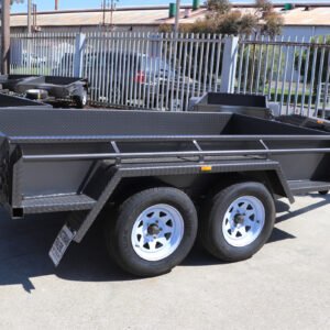 9×5 tandem trailer | heavy duty trailer | full checkerplate | high sides | box trailer for sale melbourne