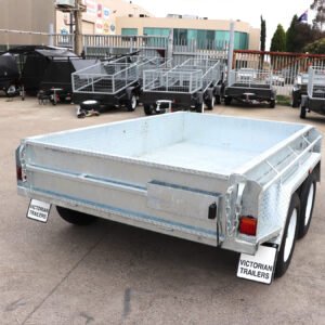 12×6 australian galvanised & australian made tandem axle heavy duty box trailer 2800 kg atm australian made trailer