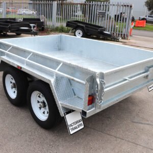 12×6 australian galvanised & australian made tandem axle heavy duty box trailer 2800 kg atm australian made trailer