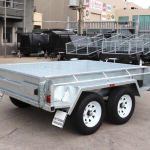 12×6 australian galvanised & australian made tandem axle heavy duty box trailer 2800 kg atm australian made trailer