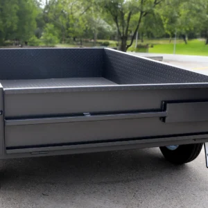 8×5 tandem trailer | heavy duty | full checkerplate | high sides