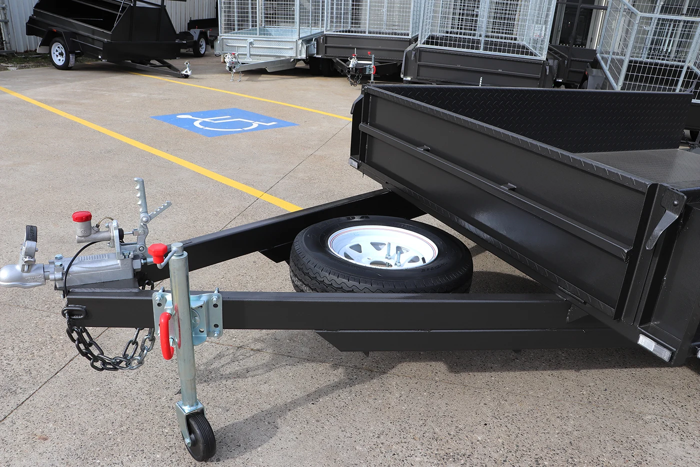 8×5 tandem trailer | heavy duty | full checkerplate | high sides 8×5 tandem trailer | heavy duty | full checkerplate | high sides