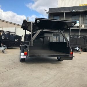 6×4 single axle tradesman trailer | 750mm tool box top | rear door | tradie top trailer for sale melbourne