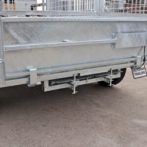 8×5 australian galvanised heavy duty cage trailer with 2ft cage 7ft slide under ramps for sale australian made trailer