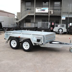 12×6 australian galvanised & australian made tandem axle heavy duty box trailer 2800 kg atm australian made trailer