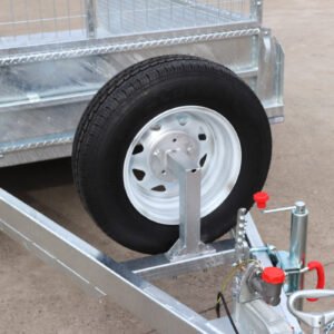8×5 australian galvanised heavy duty cage trailer with 2ft cage 7ft slide under ramps for sale australian made trailer