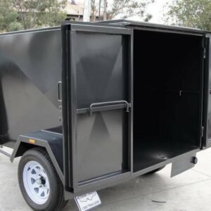 6×4 single axle 4ft high fully enclosed van / cargo trailer for sale